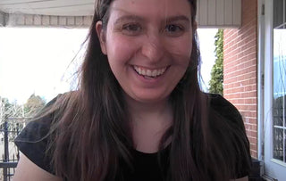 Screen capture from video of Mama & Roo's founder talking about our company's values