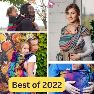 carousel of colors onbuhimo, oasis long woven wrap, jurassic park new era preschool ssc, jurassic park new era ring sling