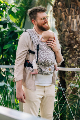 Lenny Light soft structured baby carrier Hexaflowers - Mirror