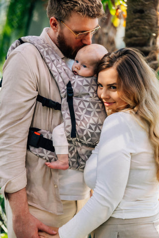 Lenny Light soft structured baby carrier Hexaflowers - Mirror