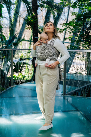 Hexaflowers - Mirrors - long woven baby wrap