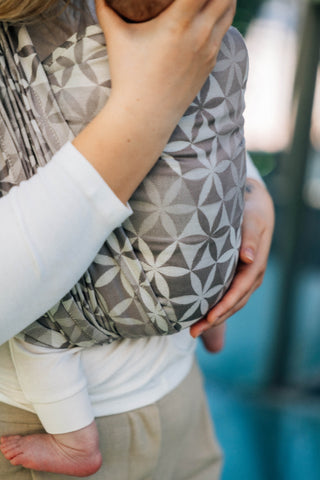 Hexaflowers - Mirrors - long woven baby wrap