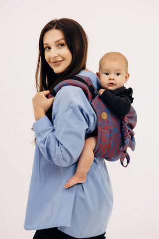 Limited edition Rapunzel Swirl design onbuhimo waist-less baby carrier