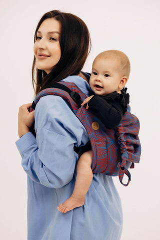 Limited edition Rapunzel Swirl design onbuhimo waist-less baby carrier