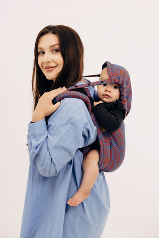 Limited edition Rapunzel Swirl design onbuhimo waist-less baby carrier