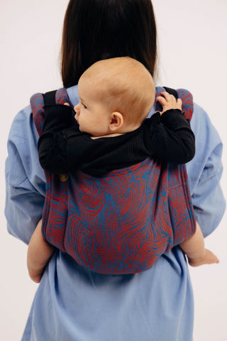 Limited edition Rapunzel Swirl design onbuhimo waist-less baby carrier