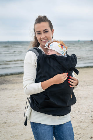Black babywearing cover