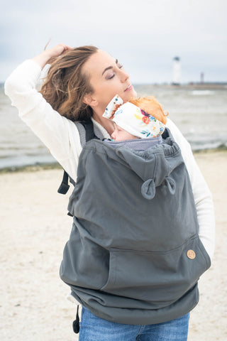 Grey babywearing cover