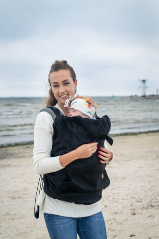 Black babywearing cover