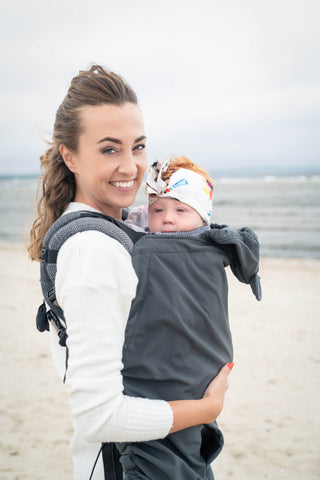 Grey babywearing cover