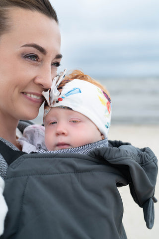 Grey babywearing cover