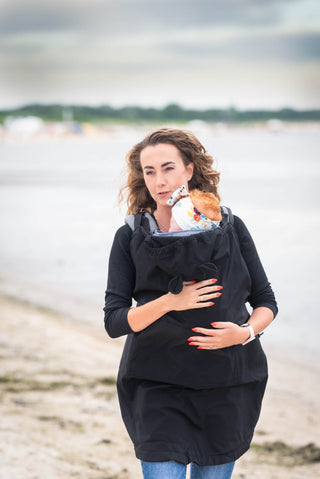 Black babywearing cover