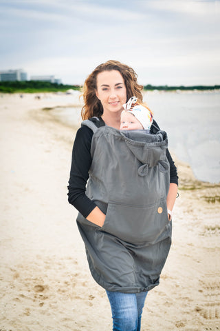 Grey babywearing cover