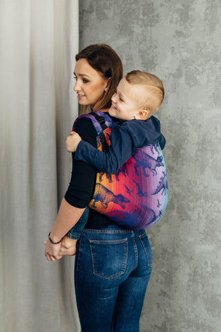 Preschool size wrap conversion waist-less onbuhimo baby backpack carrier in design Jurassic Park - New Era.