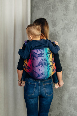 Preschool size wrap conversion waist-less onbuhimo baby backpack carrier in design Jurassic Park - New Era.