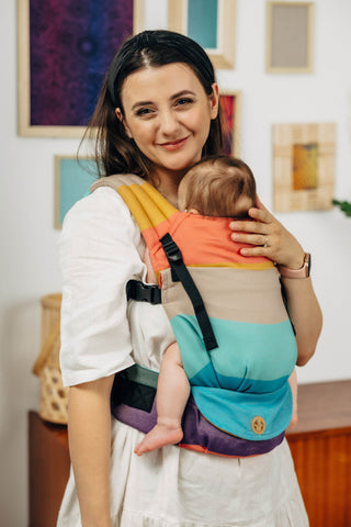 LennyLight - Pastels with newborn in carrier