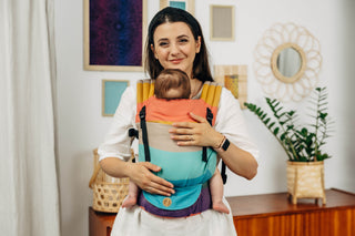 LennyLight - Pastels with newborn in carrier