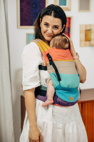LennyLight - Pastels with newborn in carrier