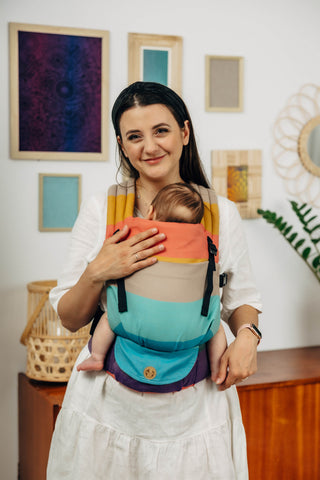 LennyLight - Pastels with newborn in carrier