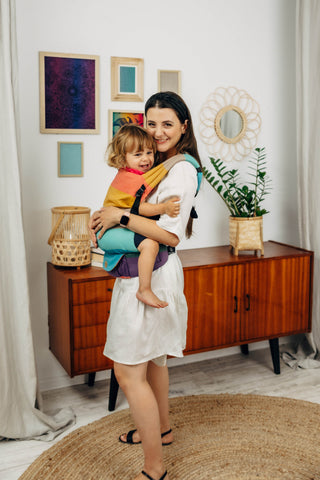 LennyLight - Pastels with toddler in carrier