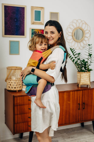 LennyLight - Pastels with toddler in carrier