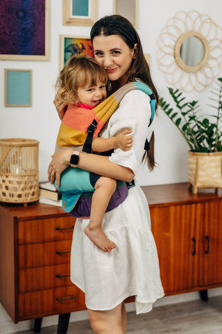 LennyLight - Pastels with toddler in carrier