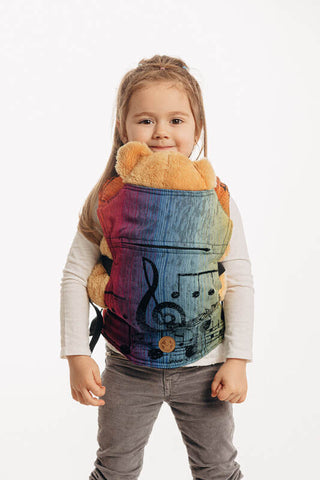 Doll carrier in design Symphony Rainbow Dark