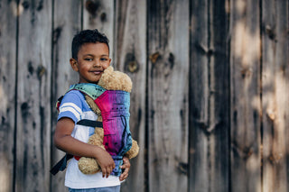 Doll carrier in design Symphony Rainbow Dark