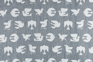 *LE* Long Woven Wrap, Birdy - White Noise *Clearance*