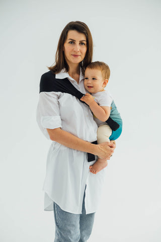 LennyHip Hip sling baby carrier in airglow design