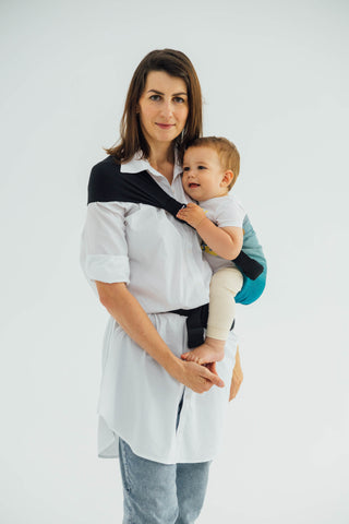 LennyHip Hip sling baby carrier in airglow design