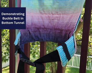 Girasol WrapMySol Demonstrating Buckle Belt in Bottom Tunnel