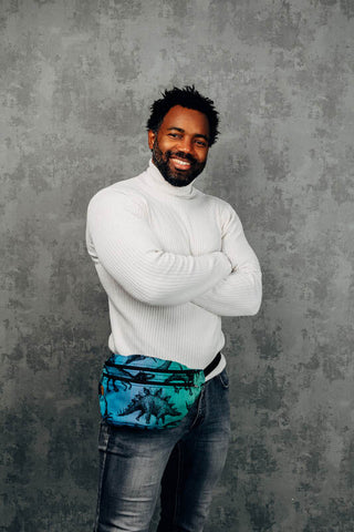 Large waist / hip bag /fanny pack in design Jurassic Park (Original)