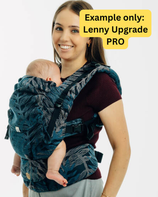 A sample image of a Lenny Upgrade PRO (hood visible)- this is not the design you will receive, this is an example of what the carrier style looks like. You will receive this carrier in the chosen preorder design for this listing.