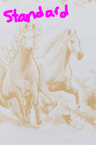 Gallop Palomino Standard side - annotated