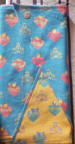 Immaculate Hearts wrap folded