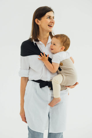 LennyHip Hip sling baby carrier in Peanut Butter pattern
