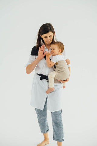 LennyHip Hip sling baby carrier in Peanut Butter pattern