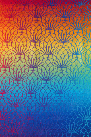 Wrap fabric for LennyLight wrap conversion soft structured baby backpack carrier (SSC) for children from newborn to 3yrs+ in design Rainbow Lotus