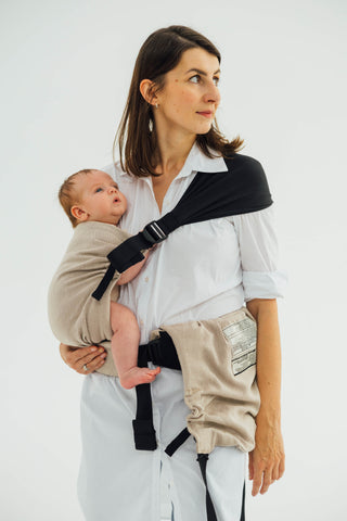 LennyTwin twin and hip carrier in peanut butter design