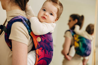 Wrap conversion waist-less onbuhimo baby backpack carrier Onbuhimo PRO in upgraded cotton Jacquard weave design Jurassic Park - New Era