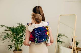 Wrap conversion waist-less onbuhimo baby backpack carrier Onbuhimo PRO in upgraded cotton Jacquard weave design Jurassic Park - New Era