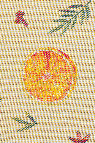 STANDARD SIDE - LennyLamb Limited Edition Orange Spice - Sliced design baby wrap fabric sample, available at mama-roo.com
