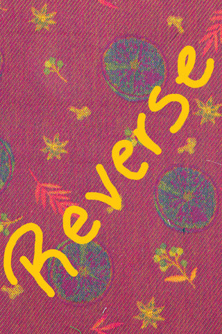 REVERSE SIDE - LennyLamb Limited Edition Orange Spice - Sliced design baby wrap fabric sample, available at mama-roo.com