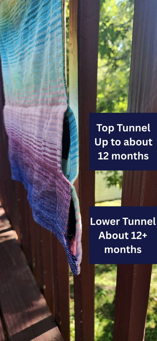 Girasol WrapMySol Showcasing Top and Bottom Tunnel for Growing Babies