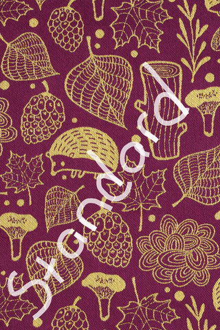 STANDARD SIDE - LennyLamb Limited Edition Under The Leaves – Komorebi design baby wrap fabric sample, available at mama-roo.com