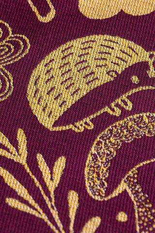 STANDARD SIDE - LennyLamb Limited Edition Under The Leaves – Komorebi design baby wrap fabric sample, available at mama-roo.com