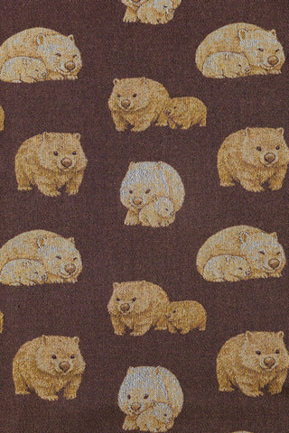 STANDARD SIDE - LennyLamb Limited Edition Wobats Snuggle & Snooze design baby wrap fabric sample, available at mama-roo.com