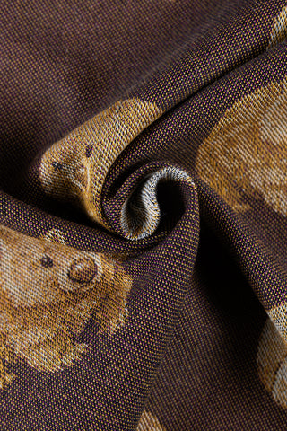 STANDARD SIDE - LennyLamb Limited Edition Wombats Snuggle & Snooze design baby wrap fabric sample, available at mama-roo.com