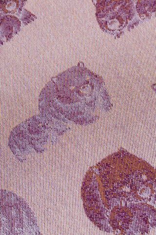 REVERSE - LennyLamb Limited Edition Wombats Snuggle & Snooze design baby wrap fabric sample, available at mama-roo.com 